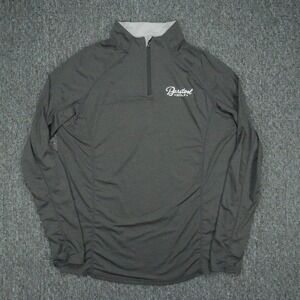 UNRL Pullover Mens Large Gray Barstool Golf Stride Collection Quarter Zip